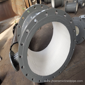 Alumina ceramic lined composite wear-resistant pipe